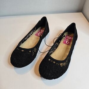 Pop Size 6 M Womens Wing Ballet Flats Black